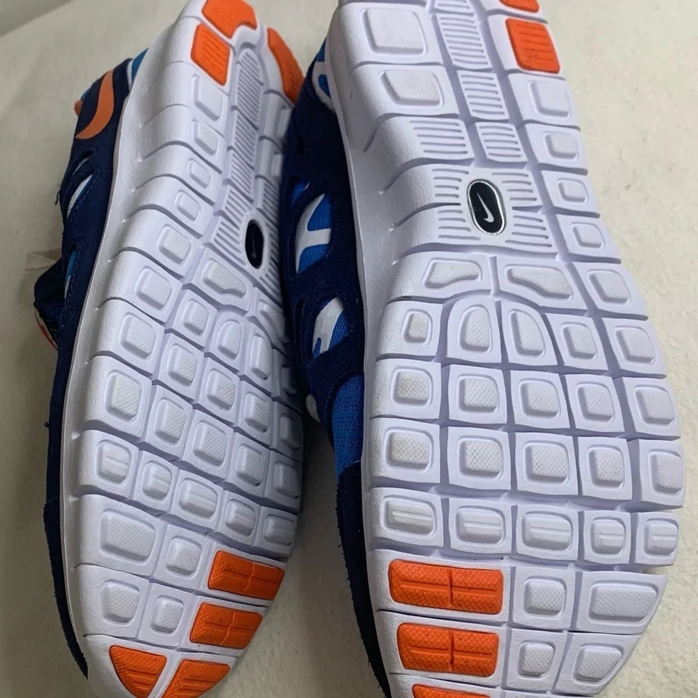 Nike Youth Free Run 2 GS Size 7Y Running Shoes Blue Orange White DD0163-403